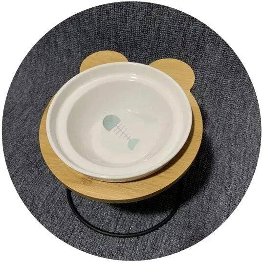 Bols d’alimentation et de boisson en céramique pour chats - MonChatBol™ Pour toi Mon chat