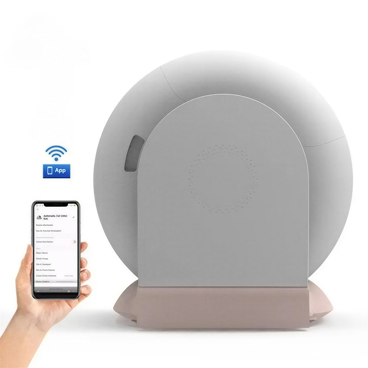 Litière Automatique Fermée Contrôlable par Application - vue 4