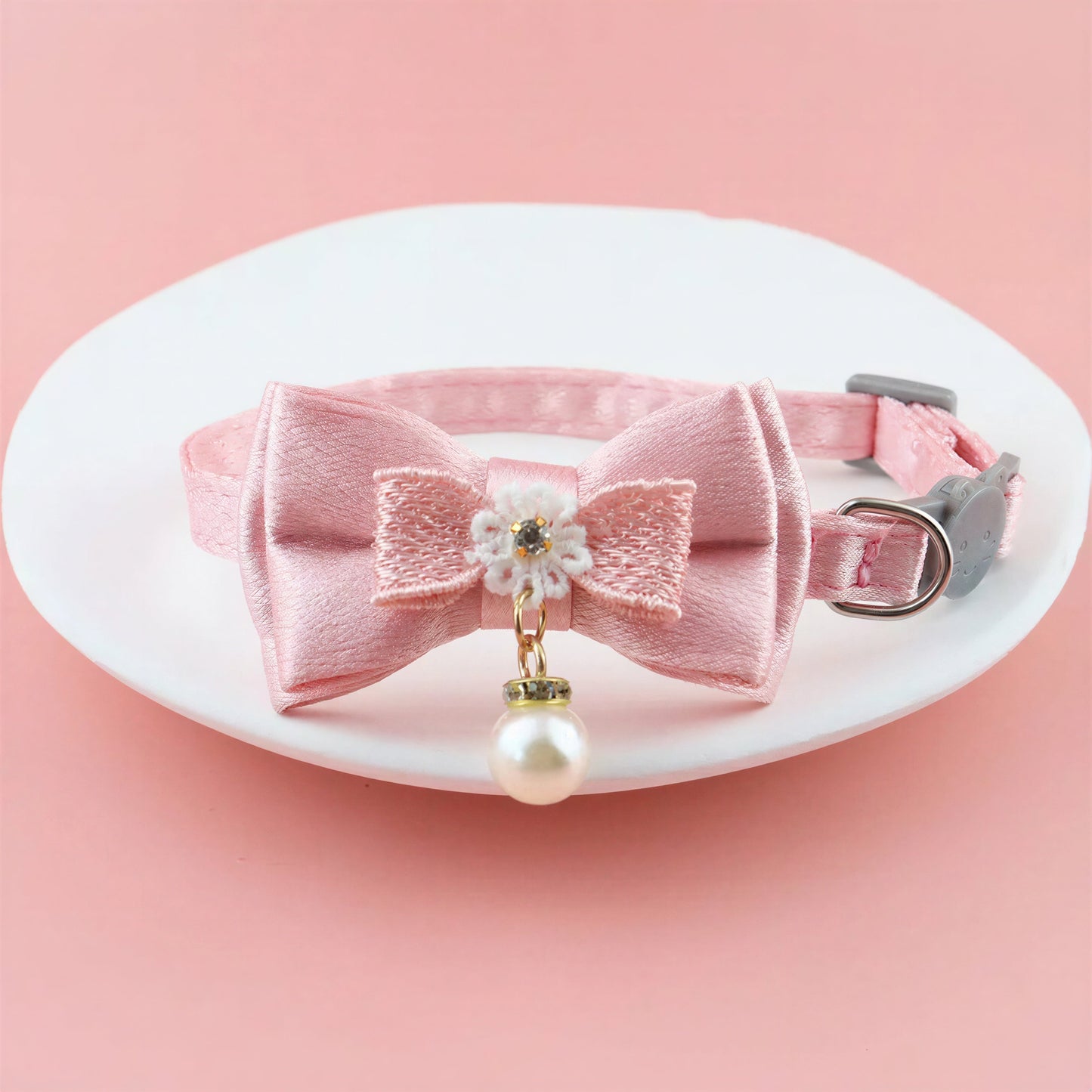 Collier avec gros nœud papillon pour gros chat Pour toi Mon chat