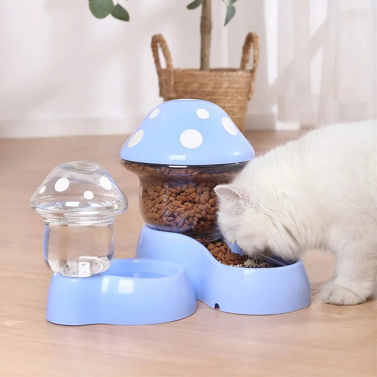 Bol d'alimentation en forme de champignon pour chat Pour toi Mon chat