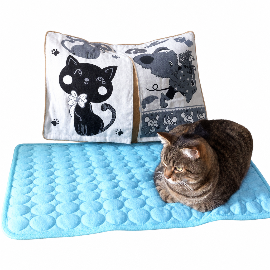 Tapis rafraîchissant & reposant - CHATauFrais™ Pour toi Mon chat