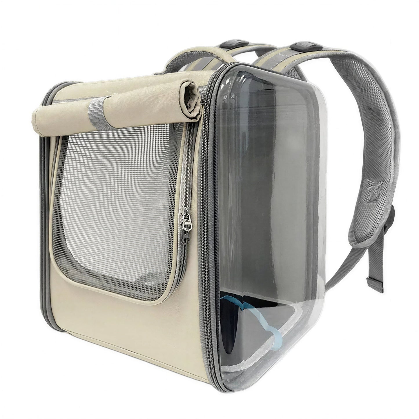 Sac à dos carré de transport spacieux pour chat Pour toi Mon chat