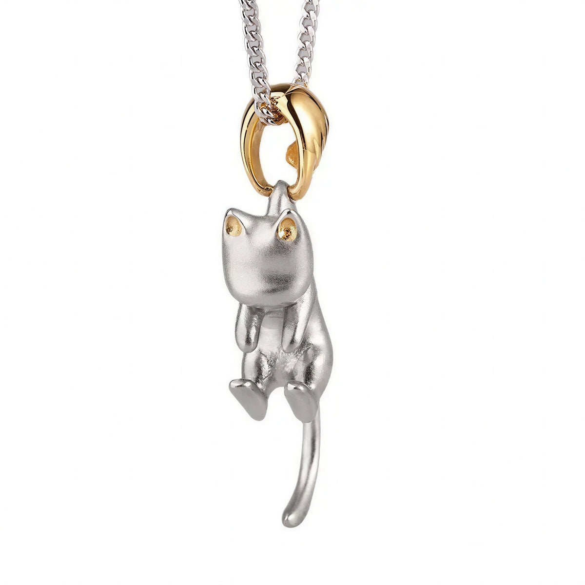 Collier avec pendentif de chat simple pour femme Pour toi Mon chat