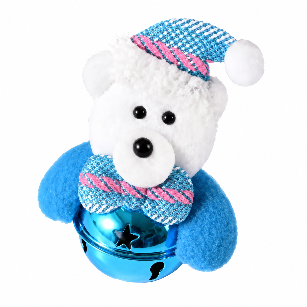 Noël Jouets en Peluche, décors de Noël, Père Noël, Bonhomme de neige, Renne, Nounours, clochette, grelot, poupées - Pour Chat - GrelotNoëlChat™ Pour toi Mon chat