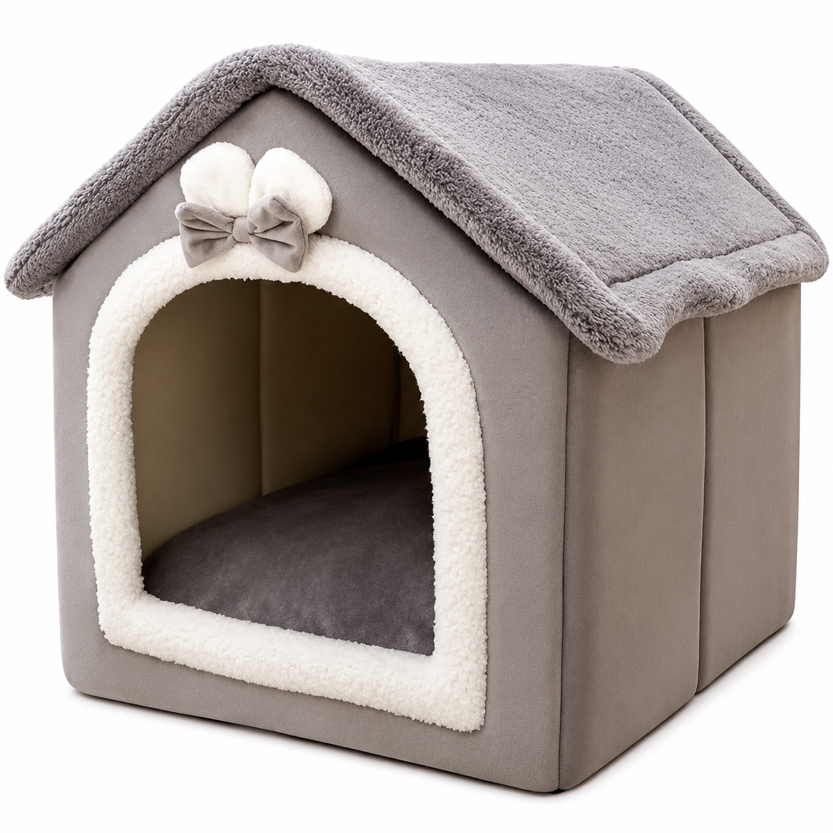 PETITE MAISON EN PELUCHE POUR CHAT – TOITpourCHAT™ Pour toi Mon chat