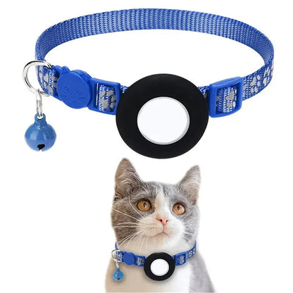 Collier Chat Anti Étranglement à Dégagement Rapide avec Emplacement pour Traqueur Pour toi Mon chat