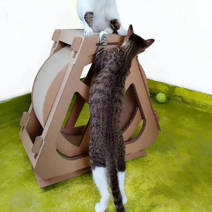 Roue pour Chat et Grattoir en Carton Pour toi Mon chat