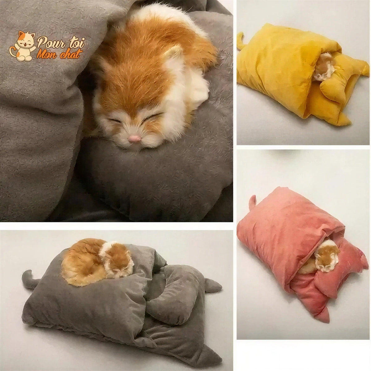 Lit de couchage tout doux - pour Chat - NITOUDOUX™ Pour toi Mon chat