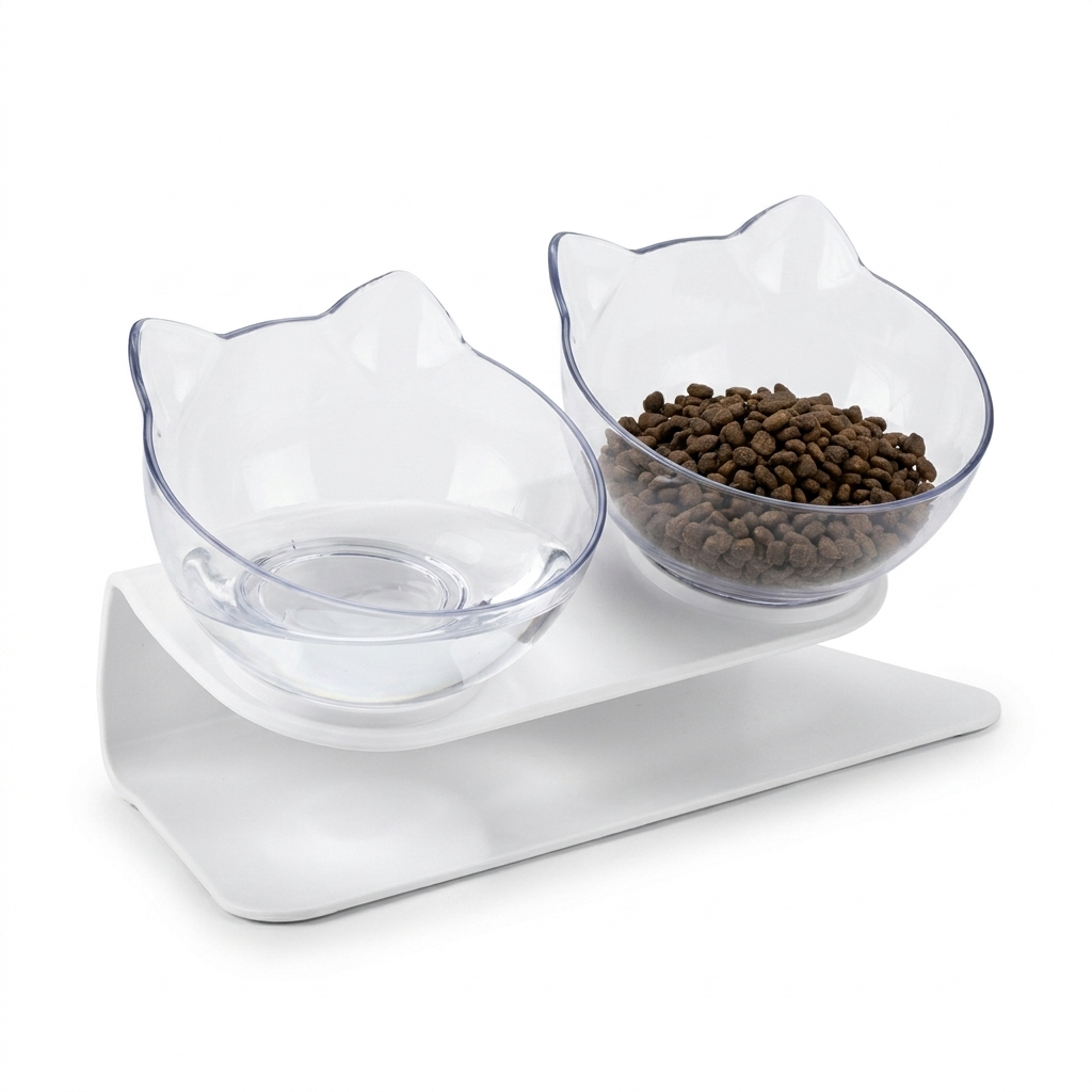 Gamelle Tête de Chat 2 en 1 - Cat'Twin'Bowl™ Pour toi Mon chat