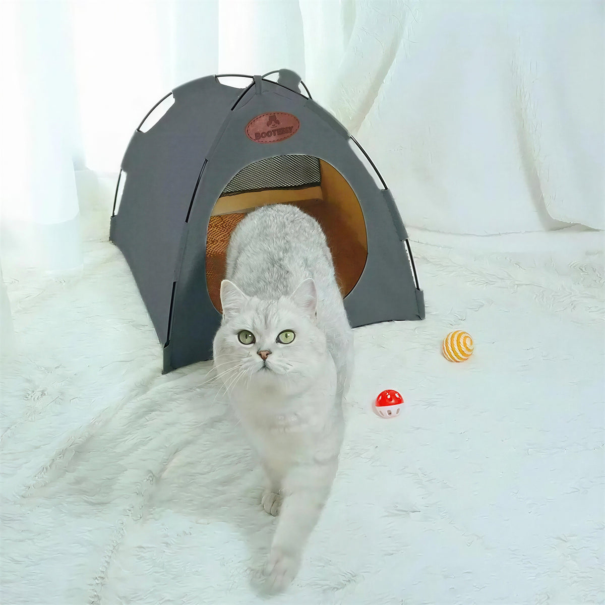 Niche pour Chat au Design de Tente - vue 2