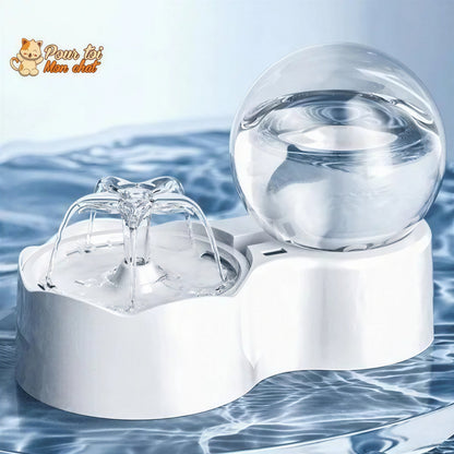 Fontaine pour chat avec pompe à eau silencieuse avec capteur de mouvement Pour toi Mon chat