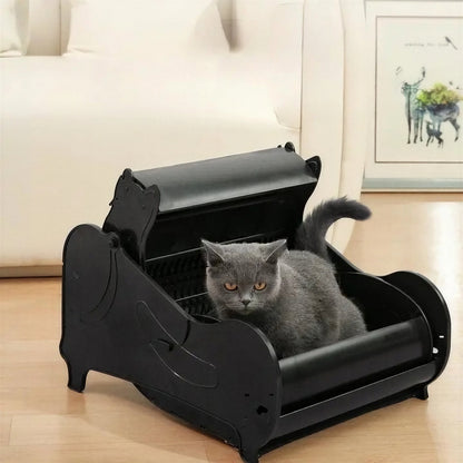 Litière Automatique Ouverte et Design avec Application Pour toi Mon chat