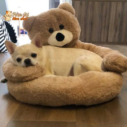NICHE EN PELUCHE OURSON POUR CHAT - OURSàCHAT™ Pour toi Mon chat