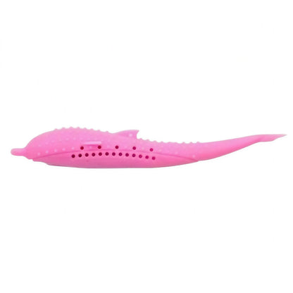 Brosse à dents en silicone en forme de dauphin pour chat Pour toi Mon chat