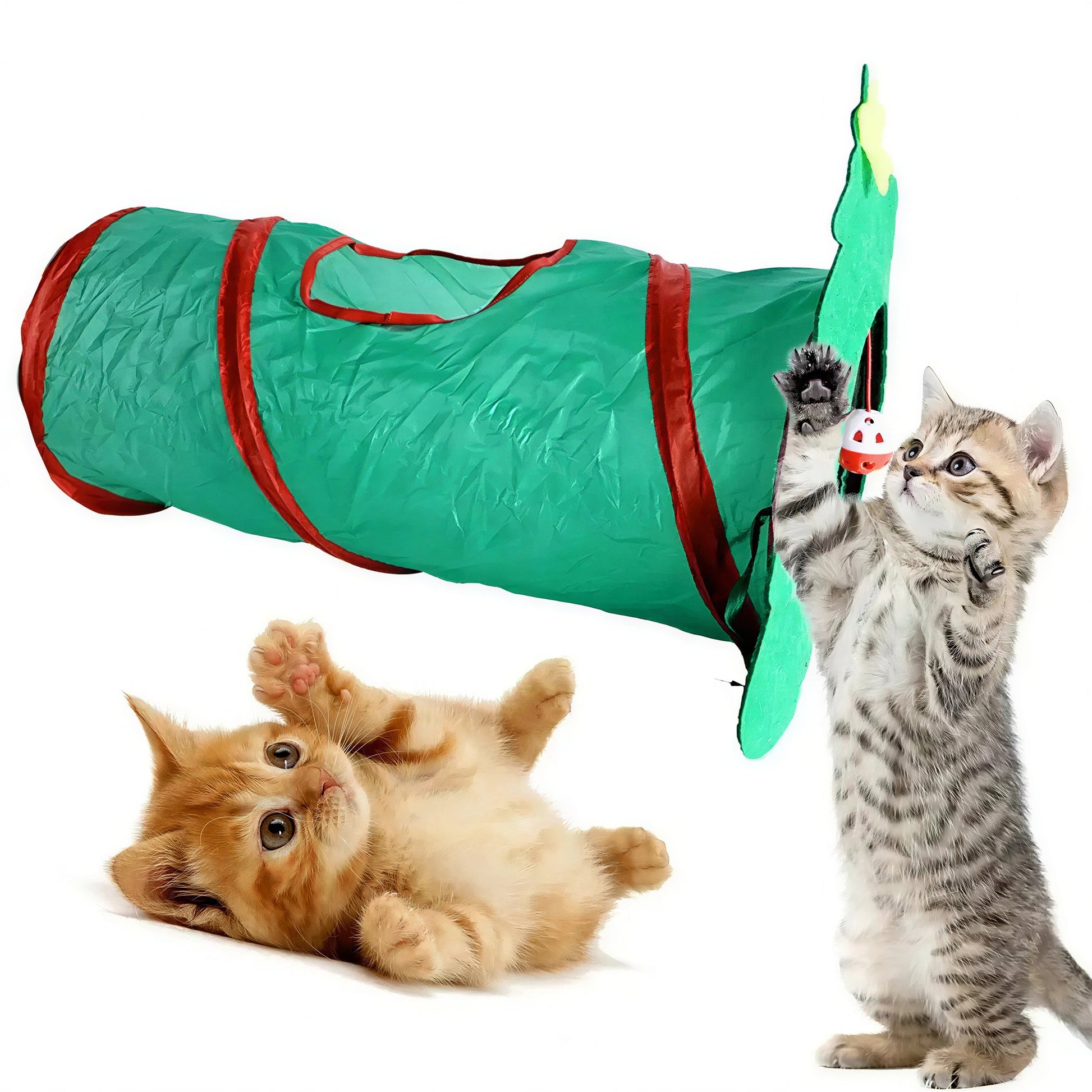 Noël Pour Chat Jouet Forme Tunnel Sapin De Noël Pliable Pour toi Mon chat