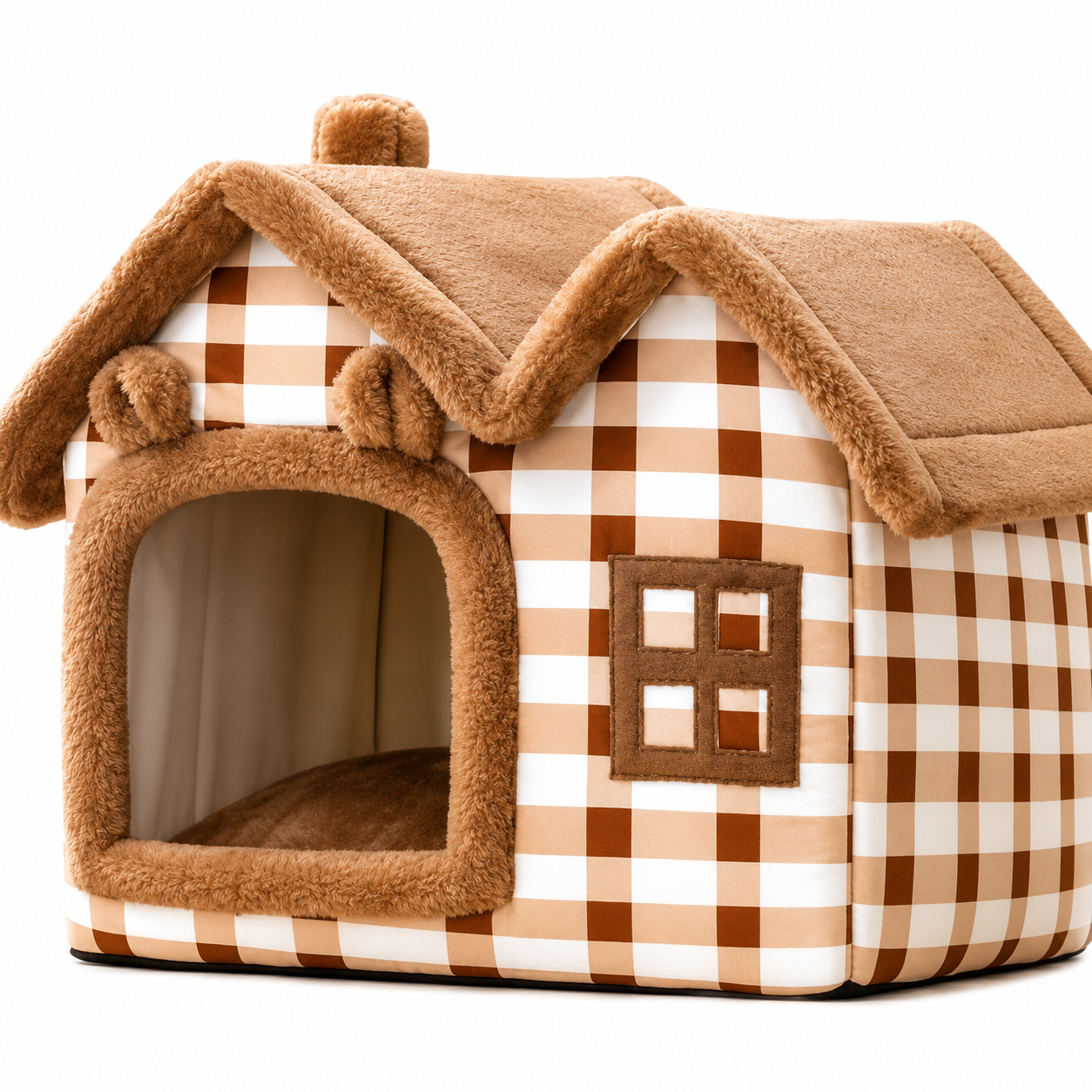 PETITE MAISON EN PELUCHE POUR CHAT – TOITpourCHAT™ Pour toi Mon chat