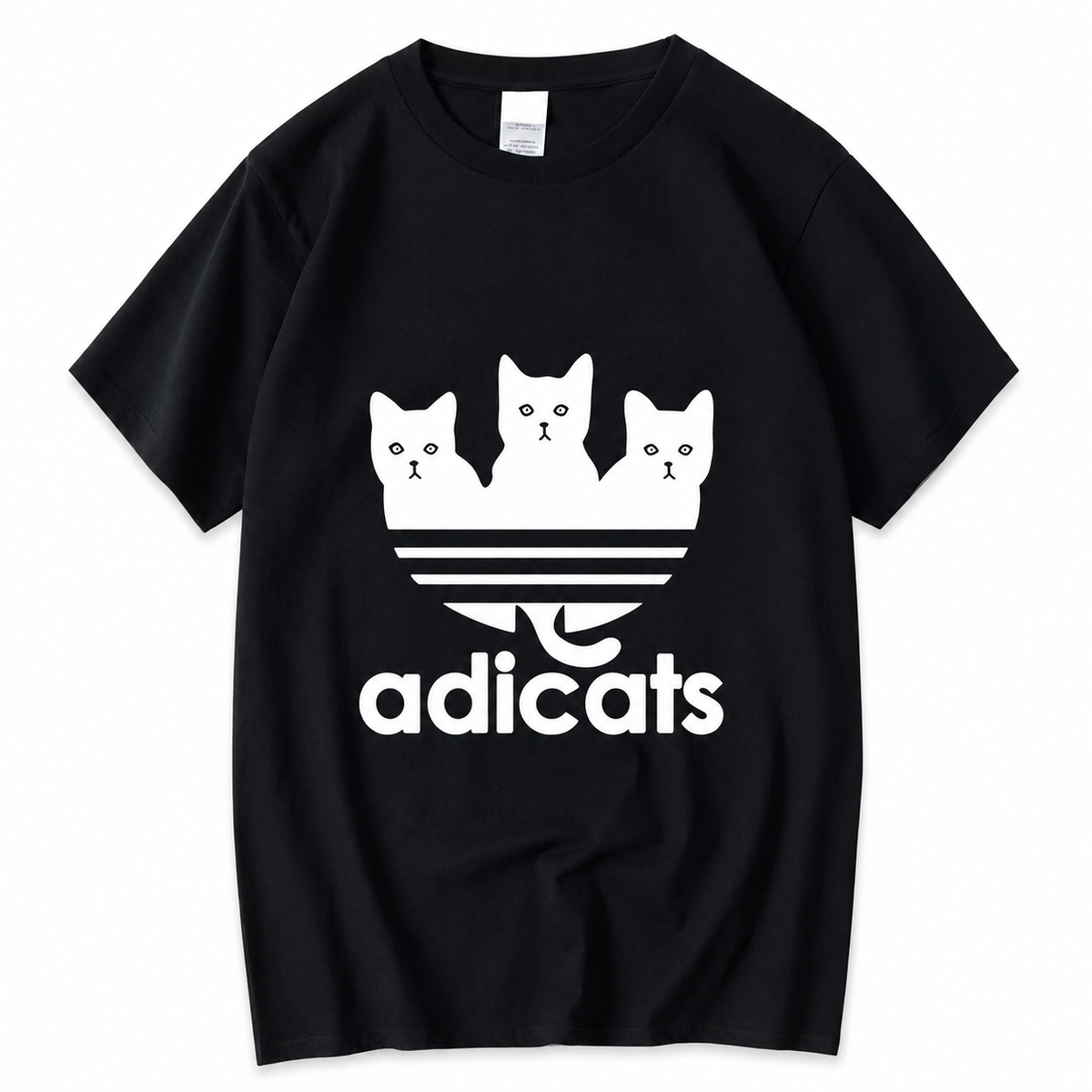T-shirt col rond avec trois chatons pour homme Pour toi Mon chat
