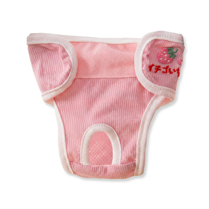 Couche pour Chat Design et Douce avec une Fraise Imprimée Pour toi Mon chat
