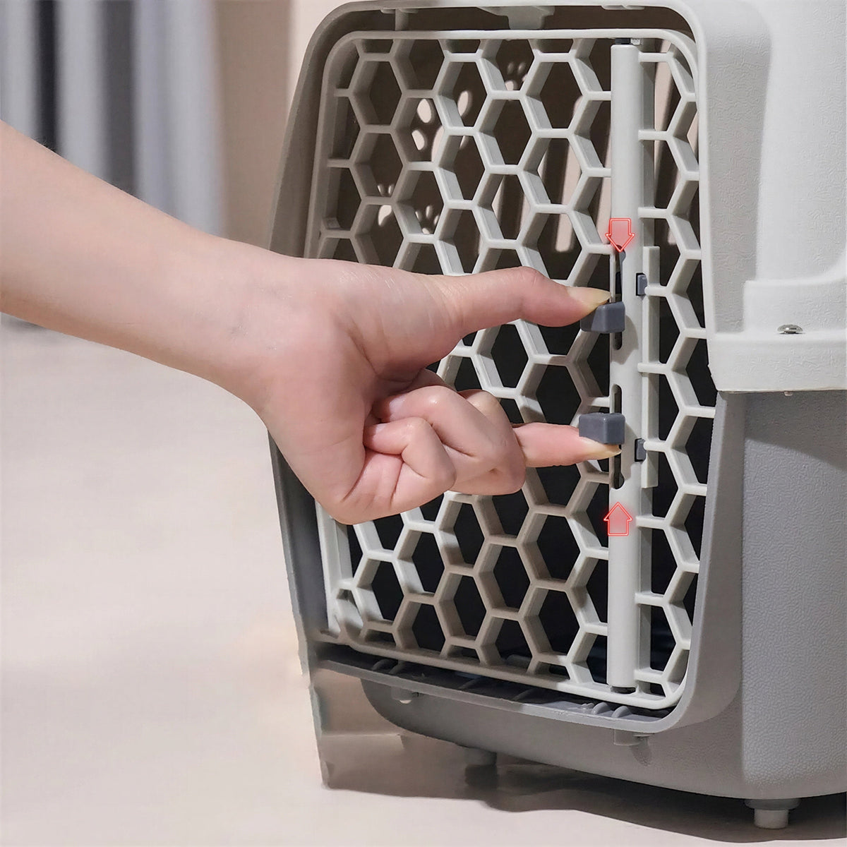 Boîte de transport respirante et durable en plastique pour chat Pour toi Mon chat