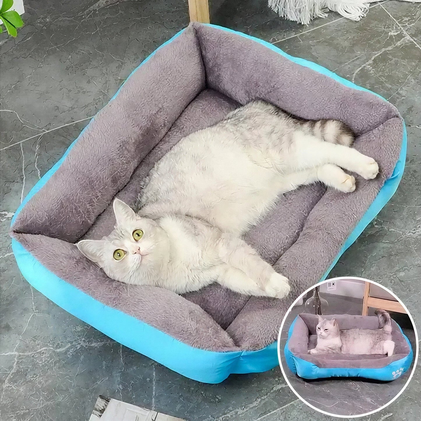 Coussin Chat, Maison, Niche, Confortable Repos Douillet Garanti, MinouDoux™ Pour toi Mon chat