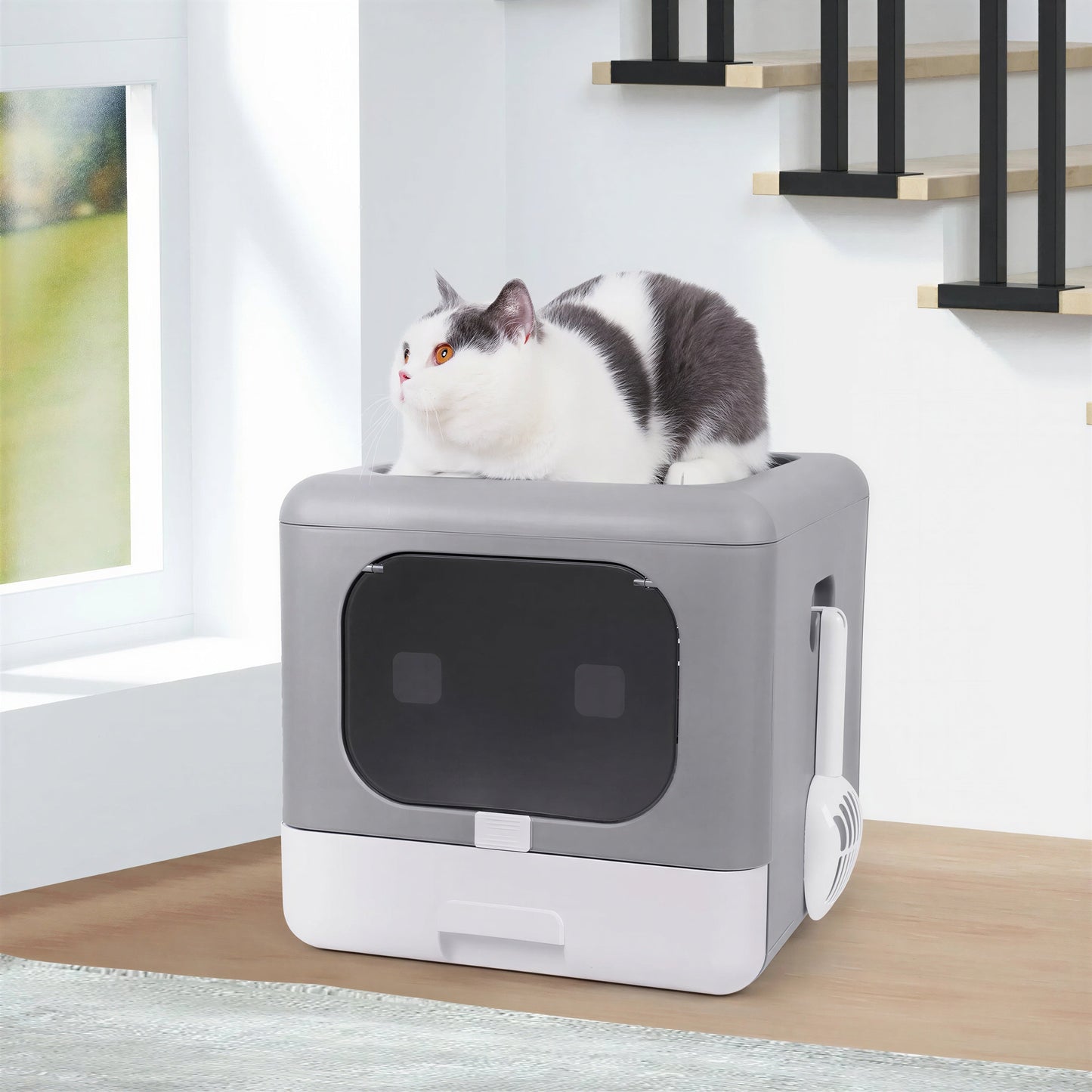 Bac à litière pliable pour chat Pour toi Mon chat
