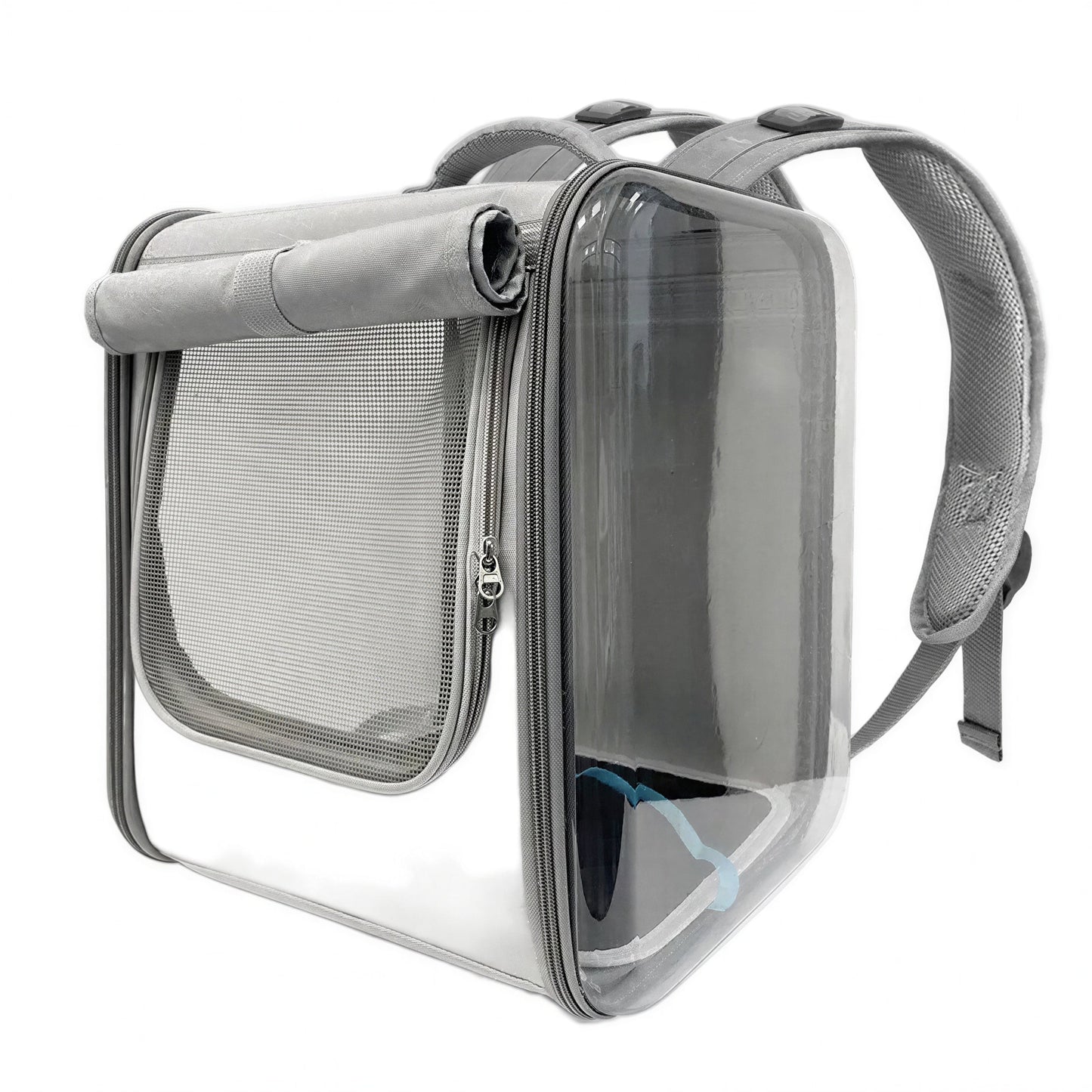 Sac à dos carré de transport spacieux pour chat Pour toi Mon chat