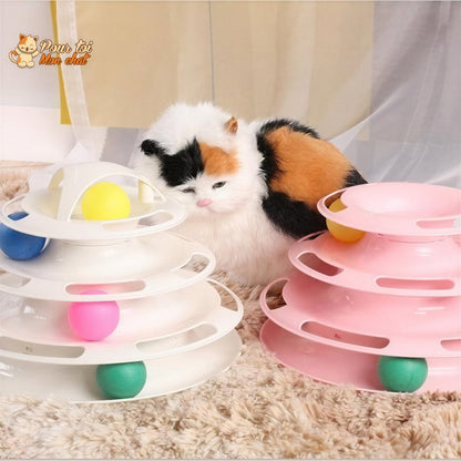 Jouet pour Chat avec Balles - Jeu2pistes™ Pour toi Mon chat
