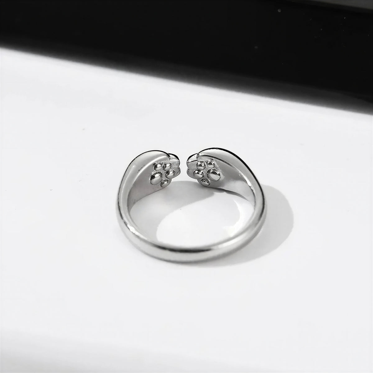 Bague Chat Ouverte et Réglable pour Femme - vue 2