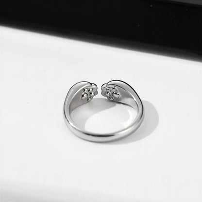 Bague Chat Ouverte et Réglable pour Femme - vue 2