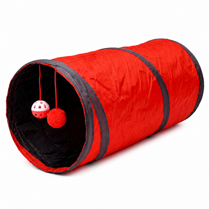 Tube de jeu pliable à deux trous pour chaton Pour toi Mon chat
