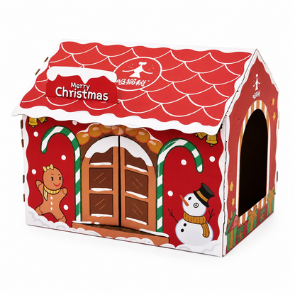 Cabane pour Chat Ambiance de Noel - vue 1