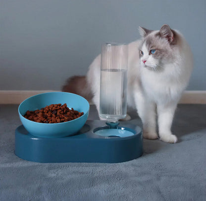 Double bol pour chat avec support surélevé Pour toi Mon chat
