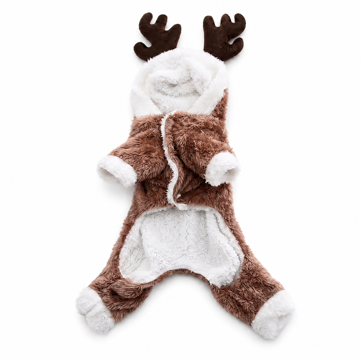 Manteau pour Chat Style Combinaison avec des Cornes de Cerf sur la Capuche Pour toi Mon chat