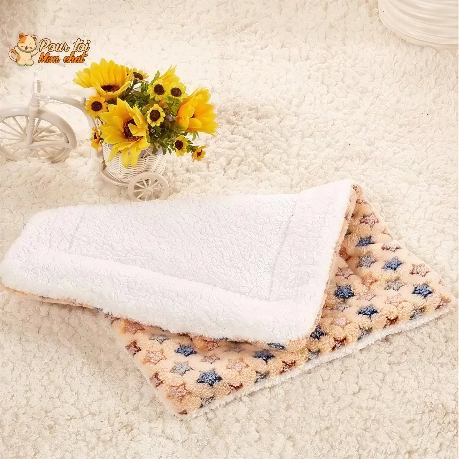 Tapis de couchage épais pour chat - TapisDoux4Cat™ Pour toi Mon chat