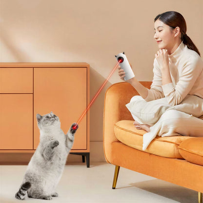 Jouet rotatif laser à LED infrarouge à trois modes pour chat - vue 3