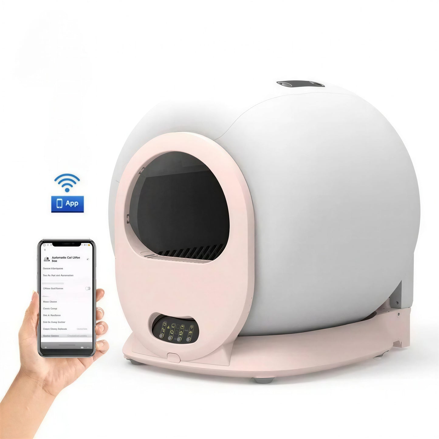 Litière Automatique Fermée Contrôlable par Application - vue 3