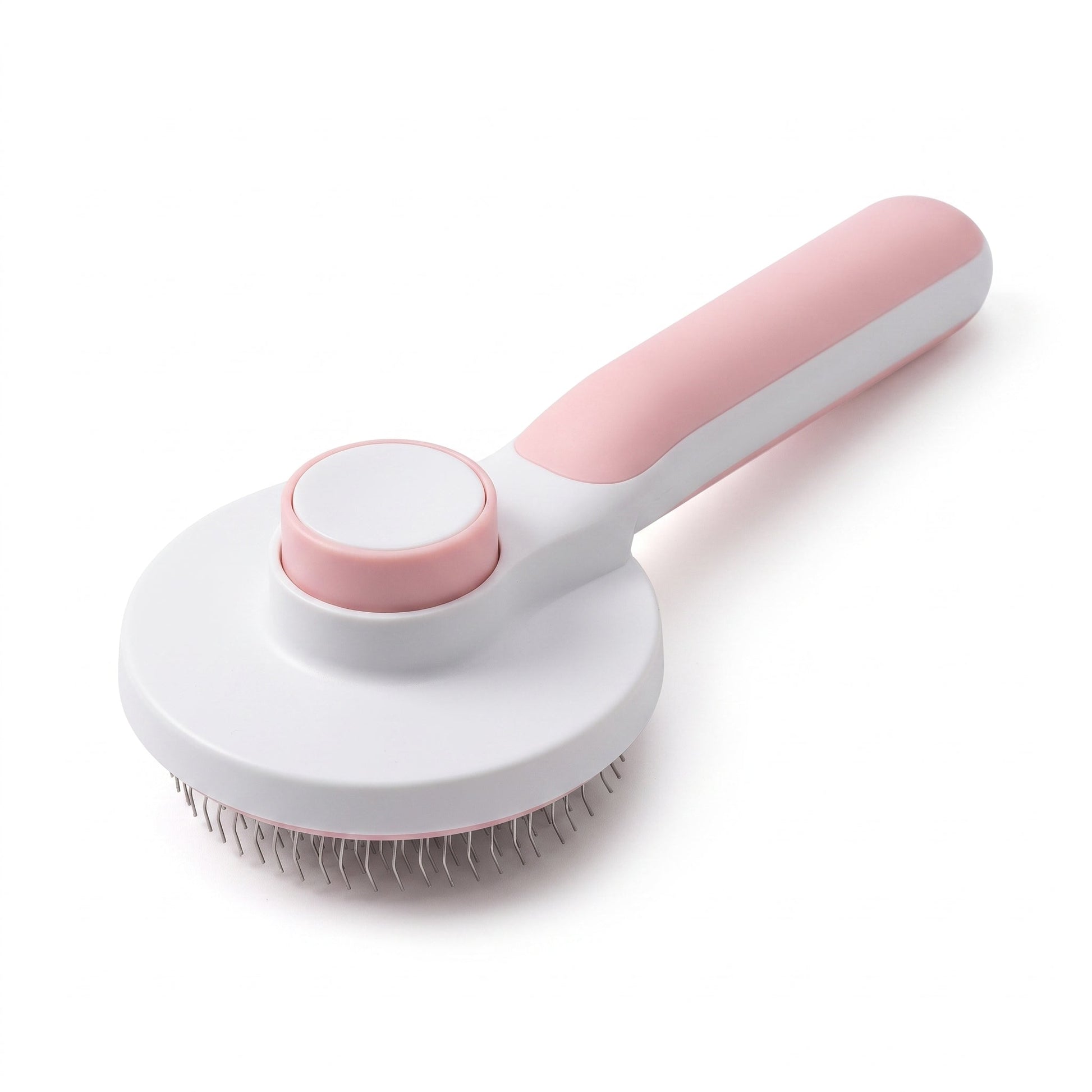 Peigne dépilatoire rond en plastique avec bouton pour chat Pour toi Mon chat