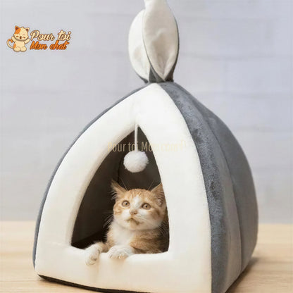 NICHE ORIGINALE À OREILLES DE LAPIN POUR CHAT – Oreill’Chat™ Pour toi Mon chat