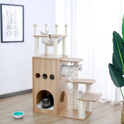 Arbre à chat XXL en sisal à plusieurs niveaux Pour toi Mon chat