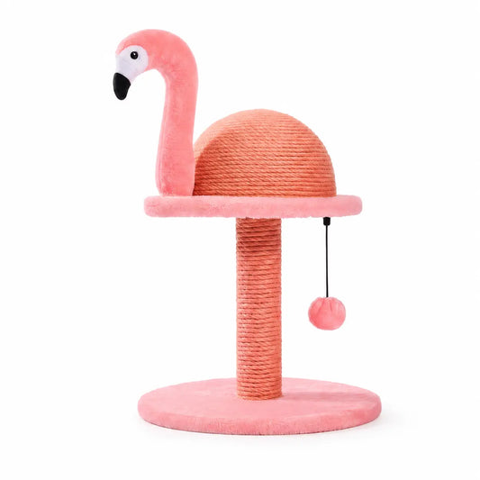 Arbre à chat en forme de flamant rose Pour toi Mon chat