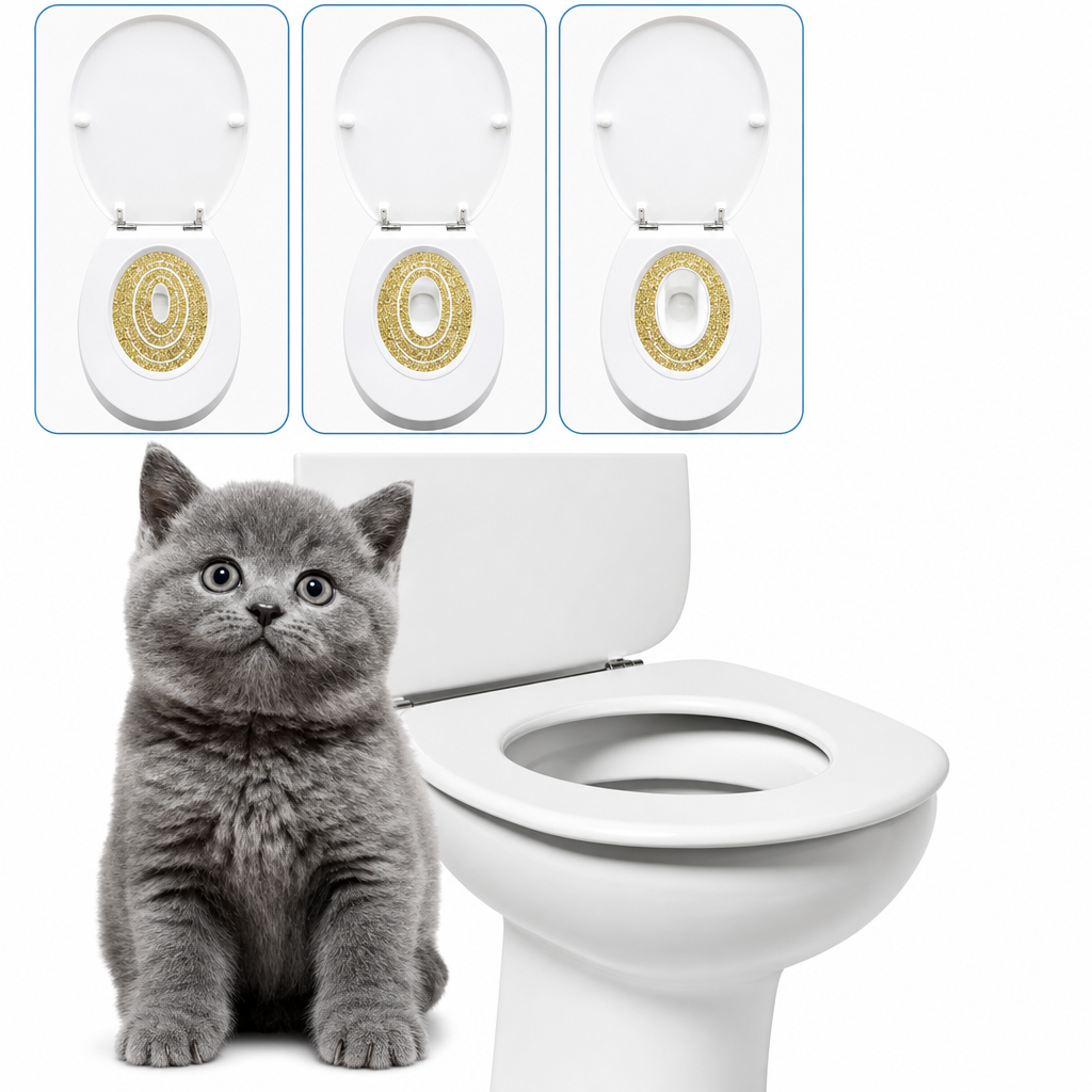 Toilettes d'entraînement en PVC pour chat - vue 1