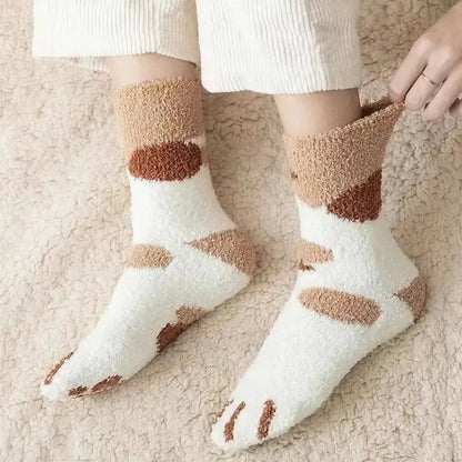 Cadeau Fan De Chat Chaussettes En Forme De Patte De Chat Douce - vue 9