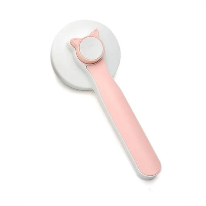 Peigne dépilatoire rond en plastique avec bouton pour chat Pour toi Mon chat
