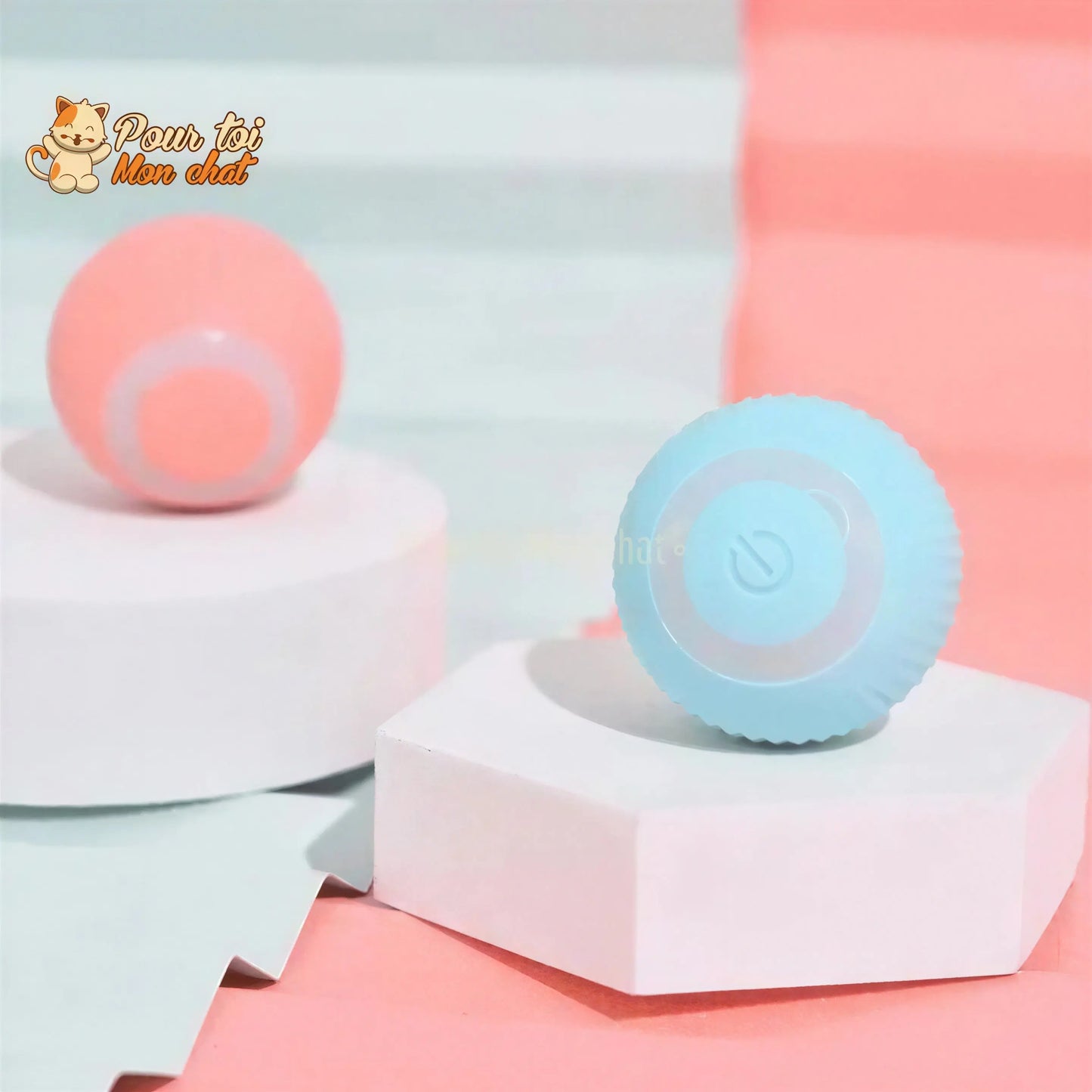 BALLE ROULANTE INTELLIGENTE POUR CHAT – Vite’Balle’Chat™ Pour toi Mon chat