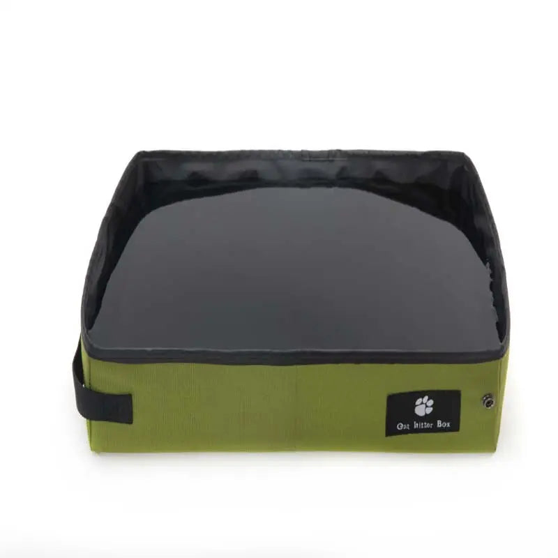 Bac à litière simple et pliable en tissu oxford pour chat Pour toi Mon chat