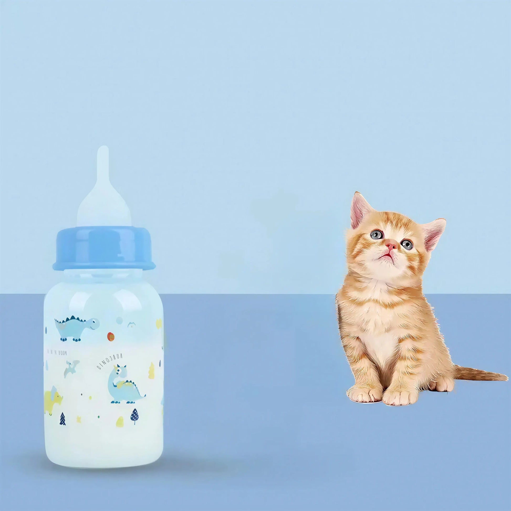 Biberon Chaton avec des Dinosaures Amusants Pour toi Mon chat