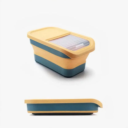 Boite à Croquette Pliable avec Ouverture Coulissante et Étanche Pour toi Mon chat