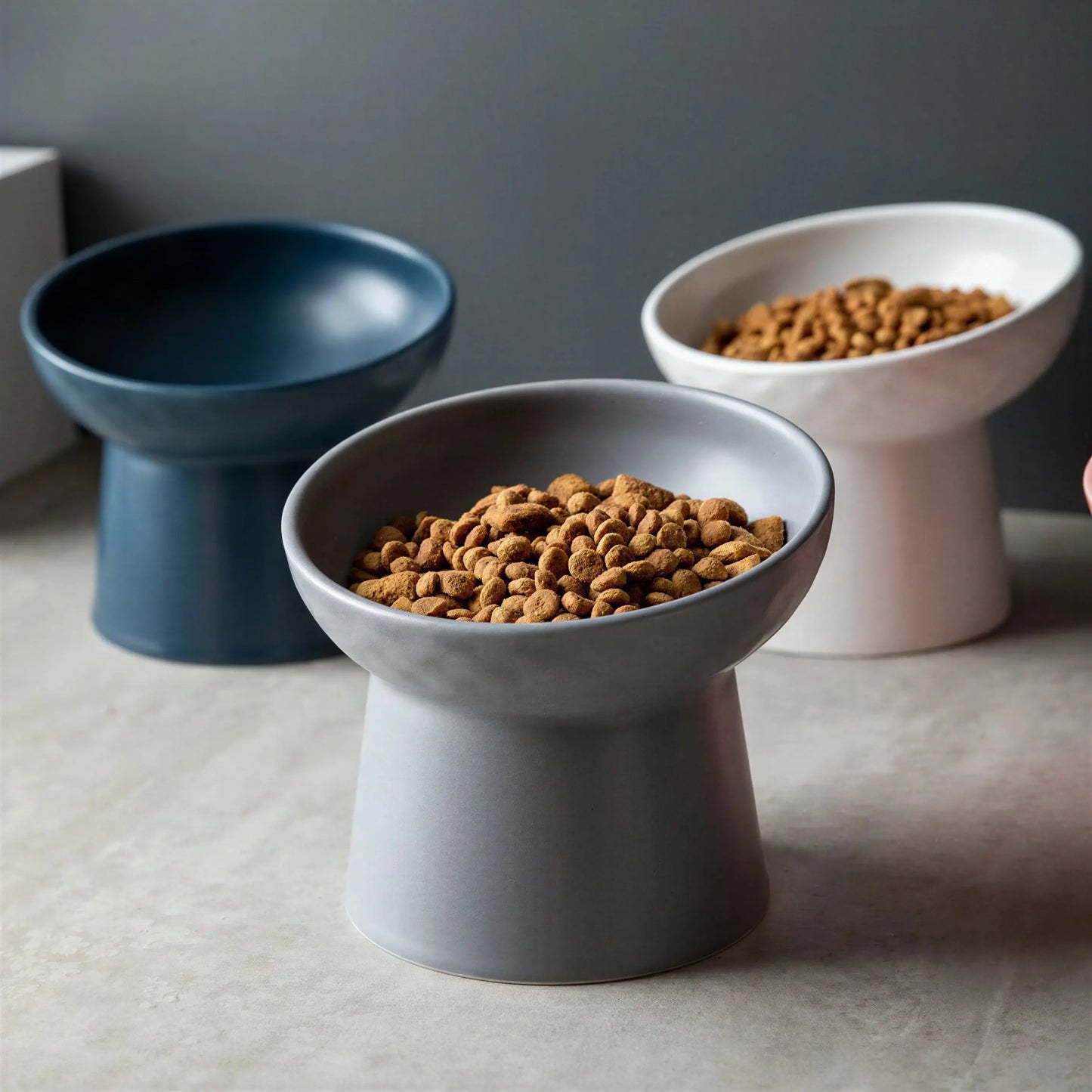 Bol d'eau et de nourriture en céramique style nordique pour chats Pour toi Mon chat