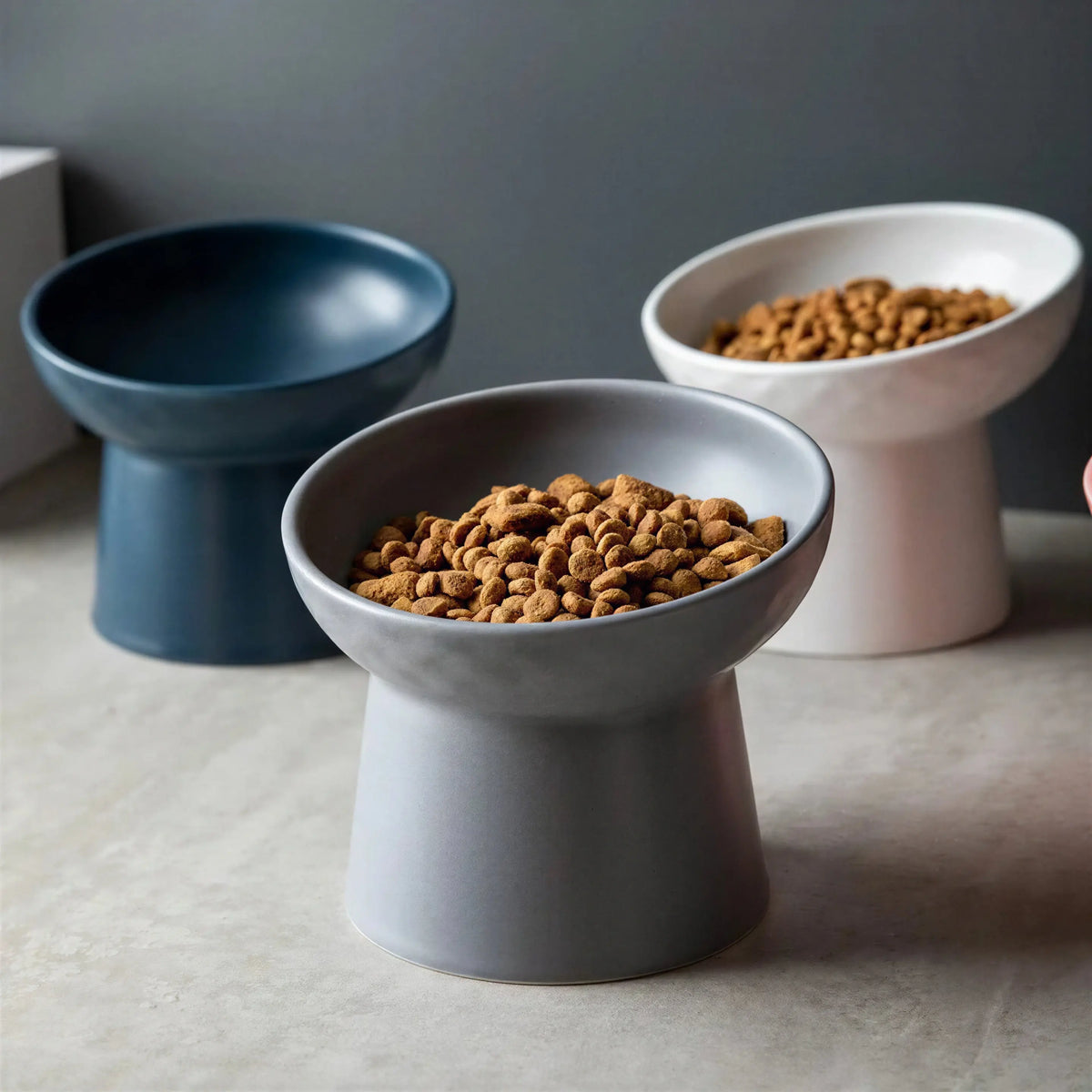 Bol d'eau et de nourriture en céramique style nordique pour chats Pour toi Mon chat