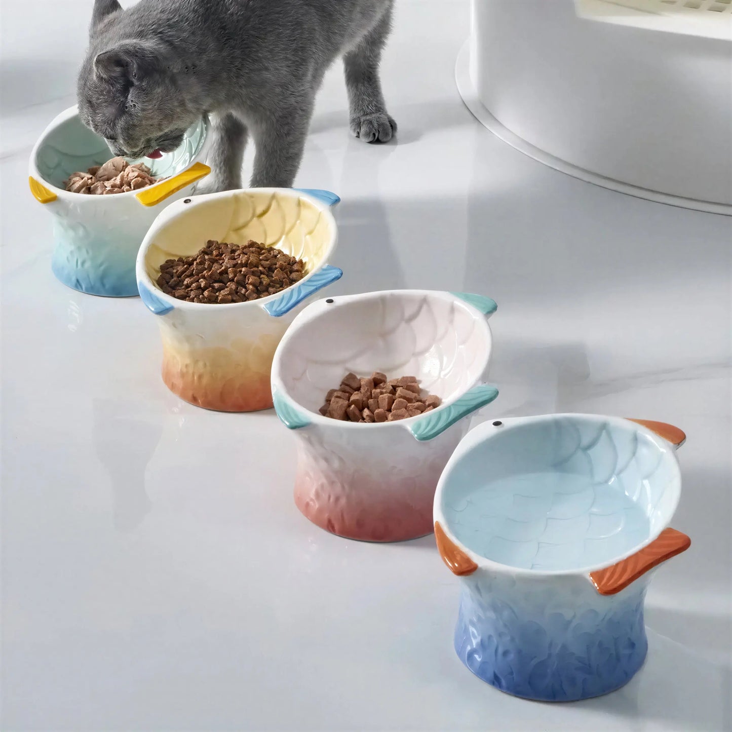 Bol de nourriture en céramique pour chat Pour toi Mon chat